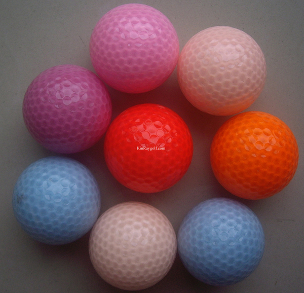 Crystal golf ball