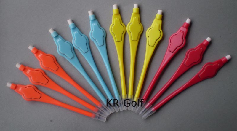 plastic golf pencil with eraser