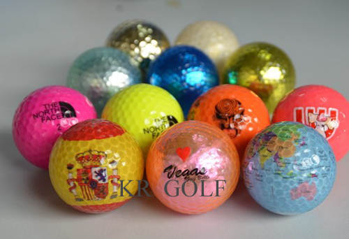 Custom logoed golf balls
